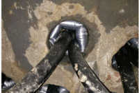 充气式电缆管道密封袋地下室防水封堵的应用